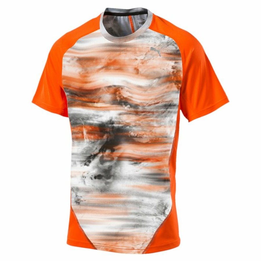 Kortrmet T-shirt til Mnd Graphic Tee Shocking Puma  Graphic Tee Shocking Orange #6