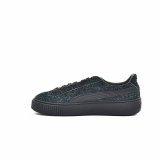 Sportssneakers til damer Puma Suede Platform Eletal Sort #2