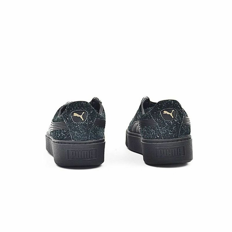 Sportssneakers til damer Puma Suede Platform Eletal Sort #6