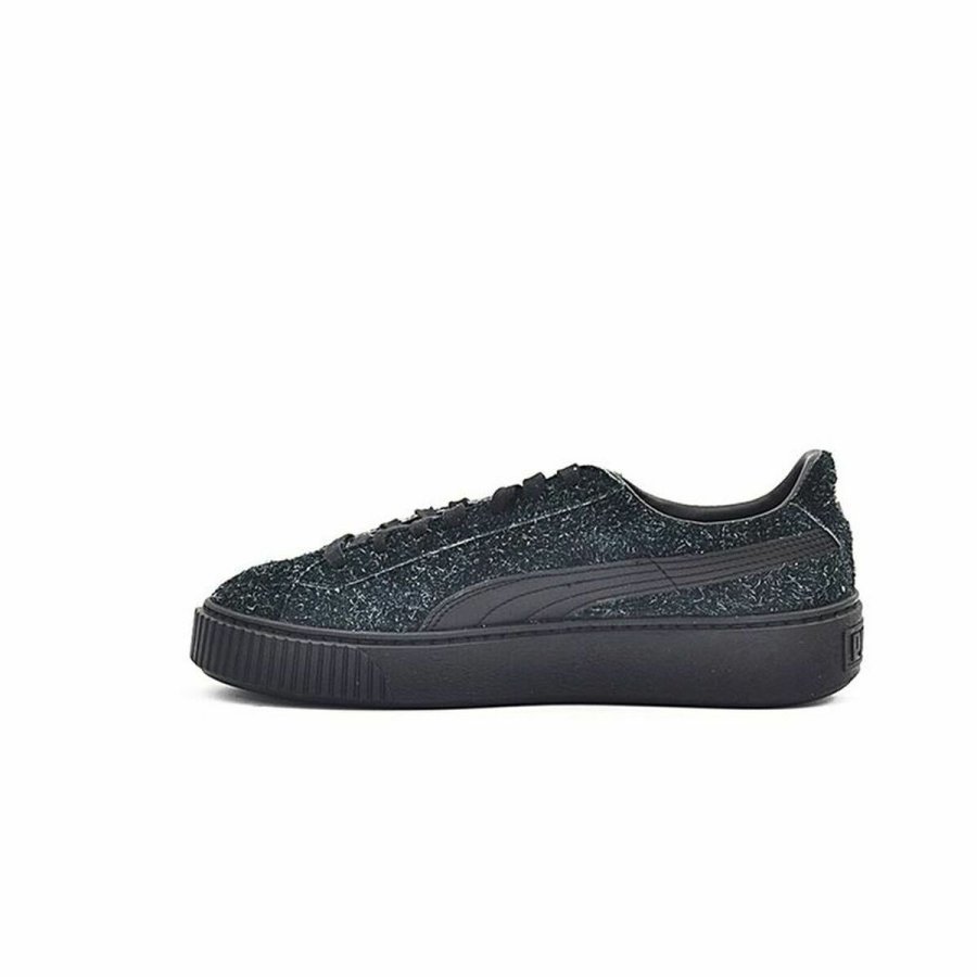 Sportssneakers til damer Puma Suede Platform Eletal Sort #3