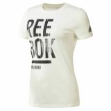 Kort�rmet T-shirt til Kvinder Reebok Training Split Tee Hvid #1