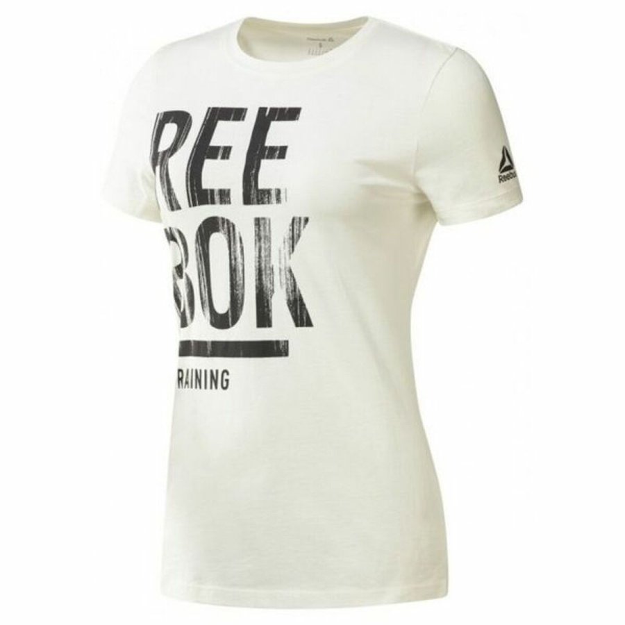 Kort�rmet T-shirt til Kvinder Reebok Training Split Tee Hvid #1