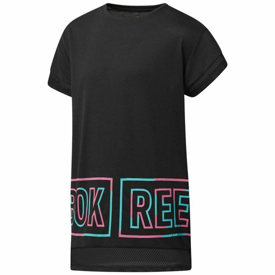 Kortrmet T-shirt til Kvinder Reebok Dance Girls Squad Sort #1