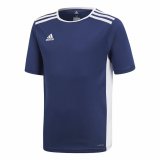 Kortrmet fodboldtrje til brn Adidas Entrada 18 Bl #1
