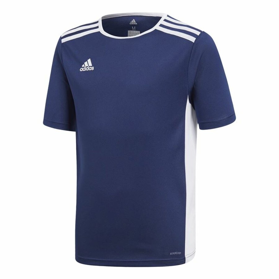 Kortrmet fodboldtrje til brn Adidas Entrada 18 Bl #1