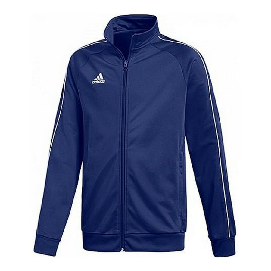 Sportsjakke til b�rn Adidas CORE18 PES JKTY CV3577  Marine Polyester (10 �r) #1