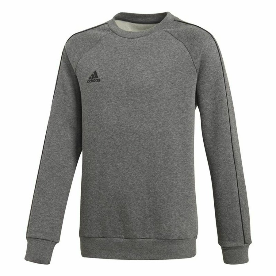 Sweaters uden Htte til Brn Adidas Core 18 Mrkegr #1