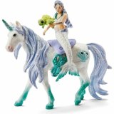 Figur Schleich 42509 Mermaid on sea unicorn Enhjrning 4 Dele #1