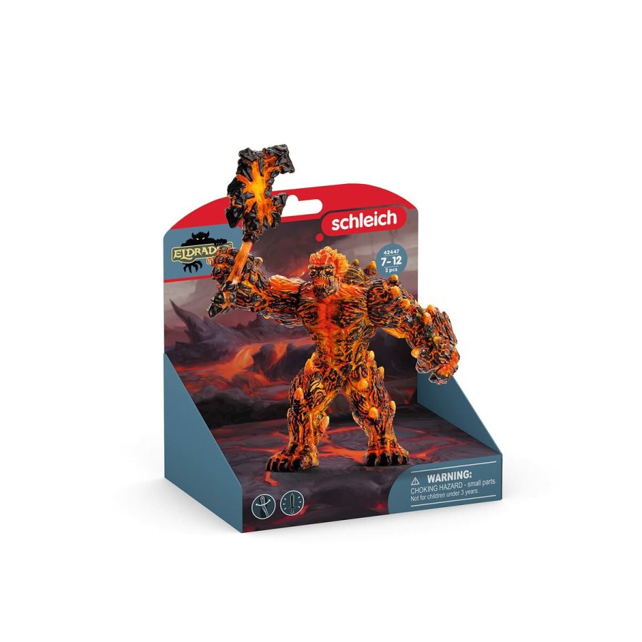 Dukke Schleich Eldrador Range - Lava Golem with Weapon 42447 #5