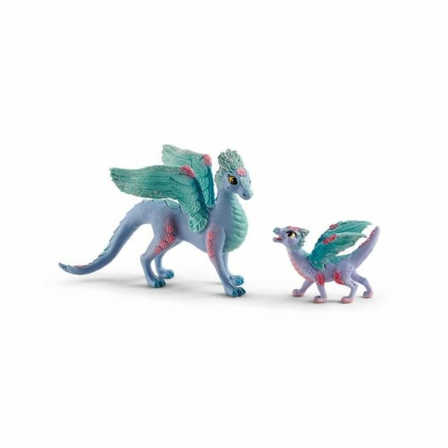 Action Figurer Schleich Flower dragon with its little one #1