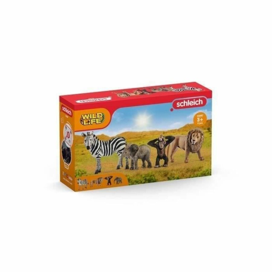Dyrefigurer Schleich 42387 Wild Life: Safari 4 Dele Plastik #4