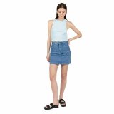 Kortrmet T-shirt til Kvinder 24COLOURS Casual Bl Lysebl #4