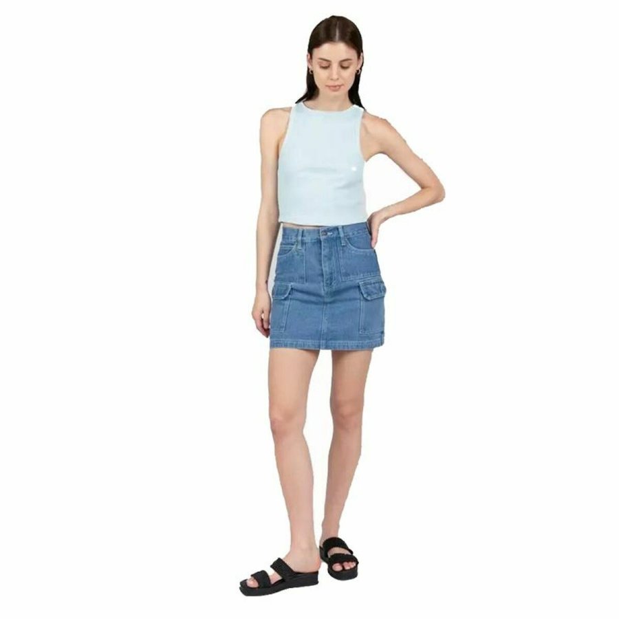 Kortrmet T-shirt til Kvinder 24COLOURS Casual Bl Lysebl #5