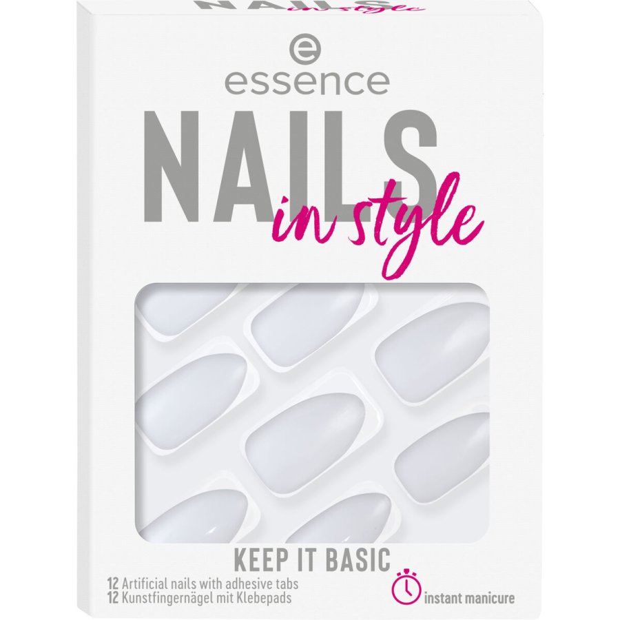 Falske negle Essence Nails In Style 12 Dele 15-keep it basic #1