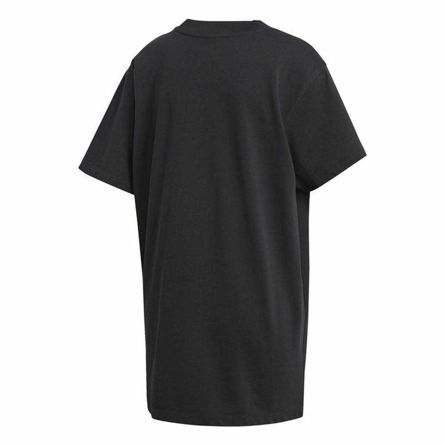 Kortrmet T-shirt til Kvinder Adidas Trefoil Sort #2