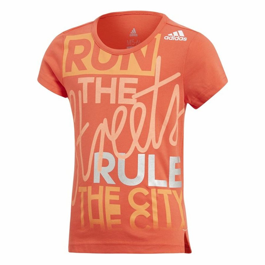 Brne Kortrmet T-shirt Adidas Graphic Tee Orange #1