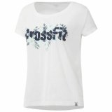 Kortrmet T-shirt til Kvinder Reebok Floral Easy Crossfit Hvid #1