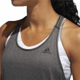 T-shirt til Damer uden rmer Adidas 3 Stripes Tank Mrkegr #2