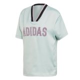 Kort�rmet T-shirt til Kvinder Adidas Originals Boyfriend Akvamarin #1