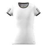 B�rne Kort�rmet T-shirt Adidas CLUB TEE DU2464 Hvid Polyester #7