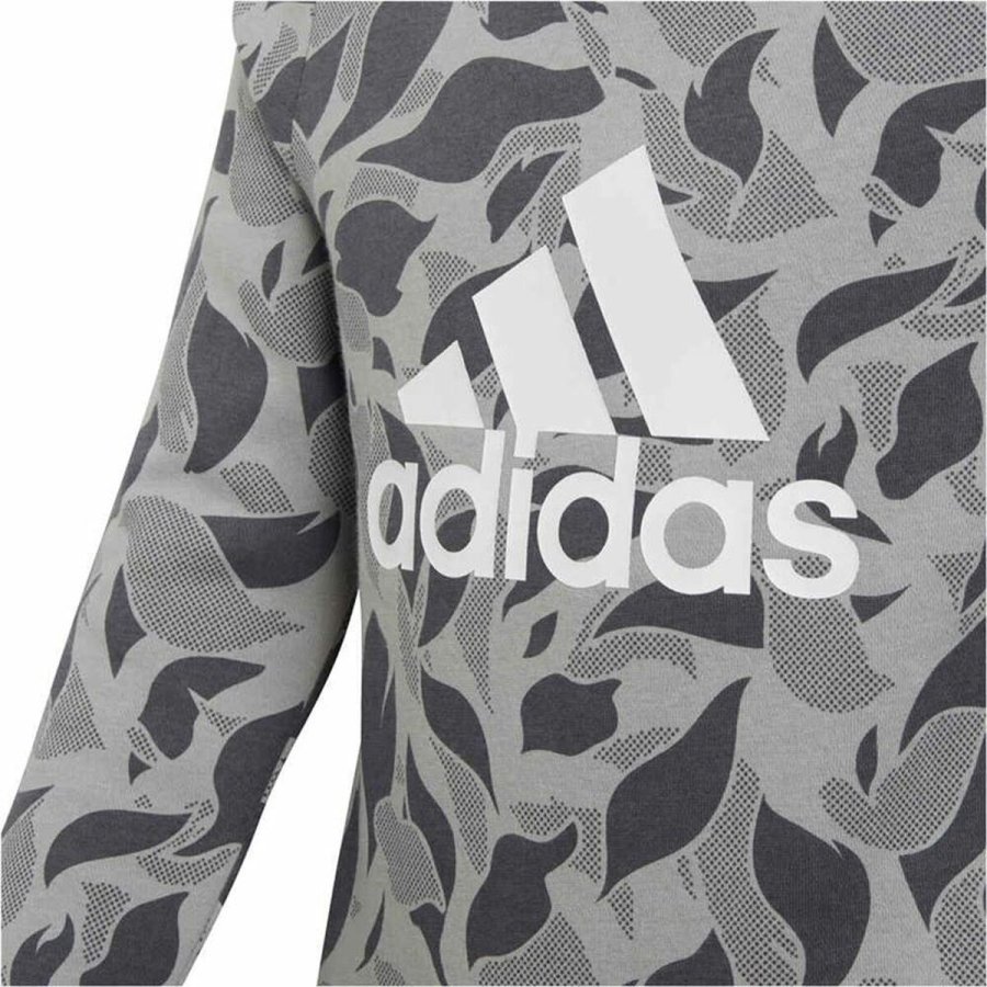 Sweatshirt uden htte til piger Adidas ID Crew Gr Lysegr #3