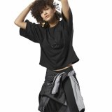 Langrmet T-shirt til Kvinder Reebok Sort #3