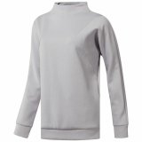 Sweaters uden Htte til Kvinder Reebok Training Supply Crew Lysegr #1