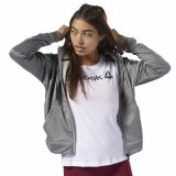 Kortrmet T-shirt til Kvinder Reebok Scoop Neck Hvid #4