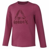 Langrmet T-shirt til Kvinder Reebok Essentials Lilla #1