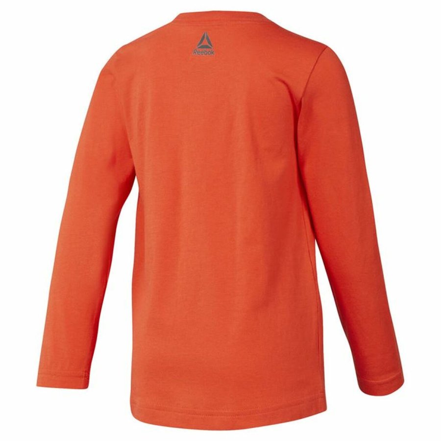 Langrmet T-shirt til Brn Reebok Boys Training Essentials Orange #2