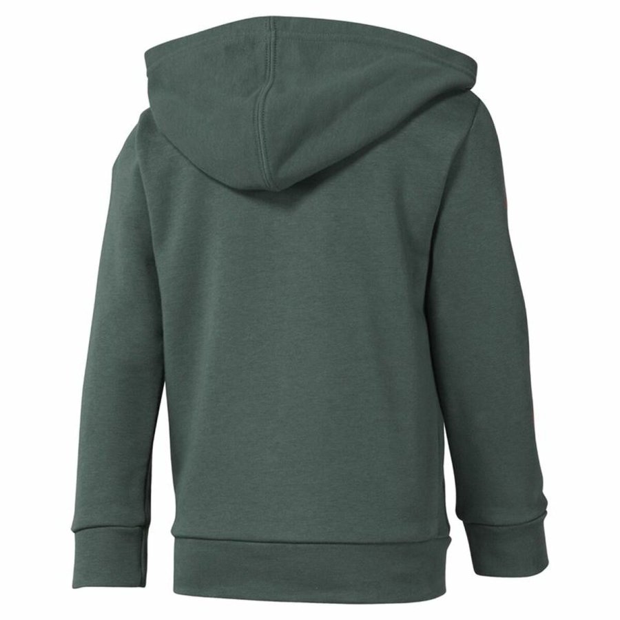 Sportsjakke til brn Reebok Elements Full Grn #2