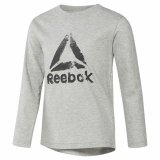 Langrmet T-shirt til Brn Reebok Boys Training Essentials Lysegr #1