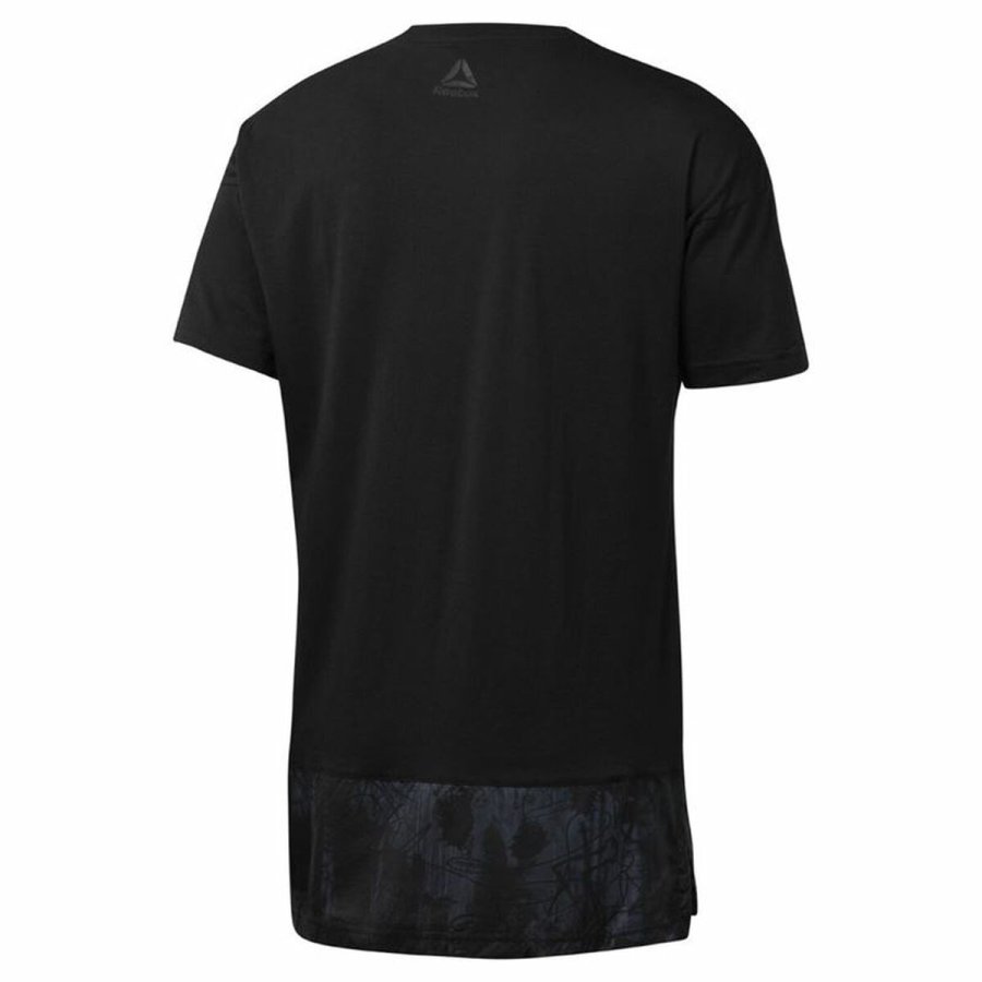 Kortrmet T-shirt til Mnd Reebok Sort #2