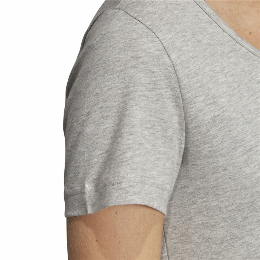 Kortrmet T-shirt til Kvinder Adidas Linear Lysegr #6