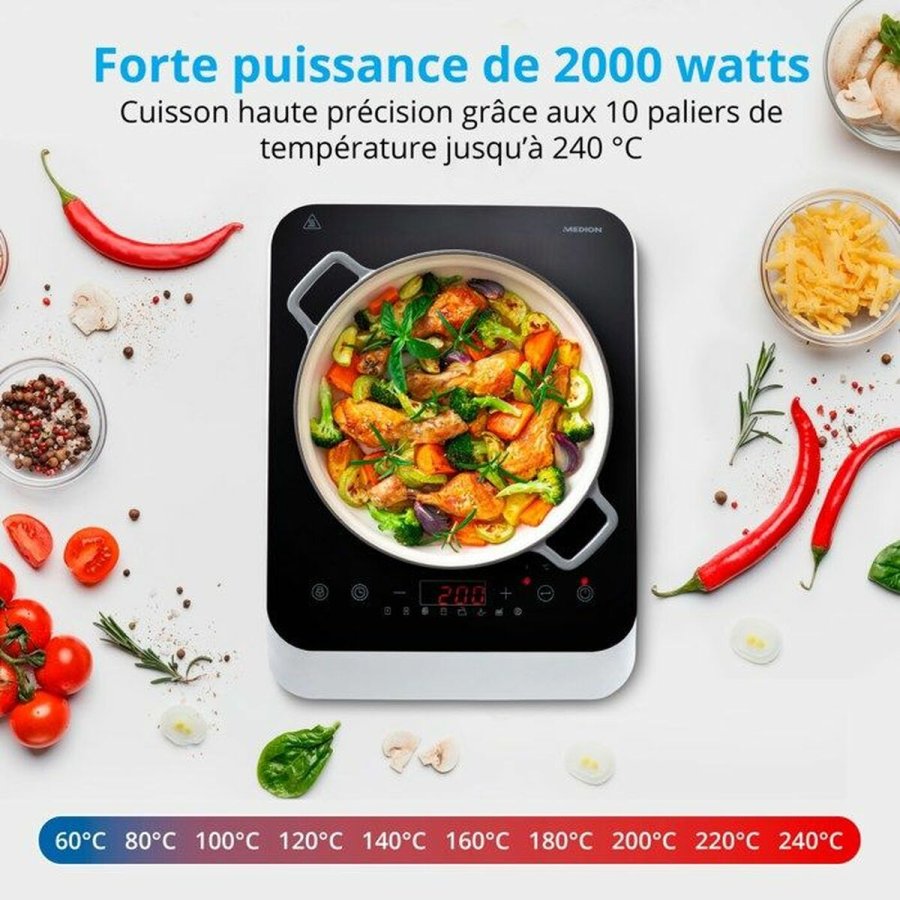Induktionsplade Medion MD18490 2000 W #3