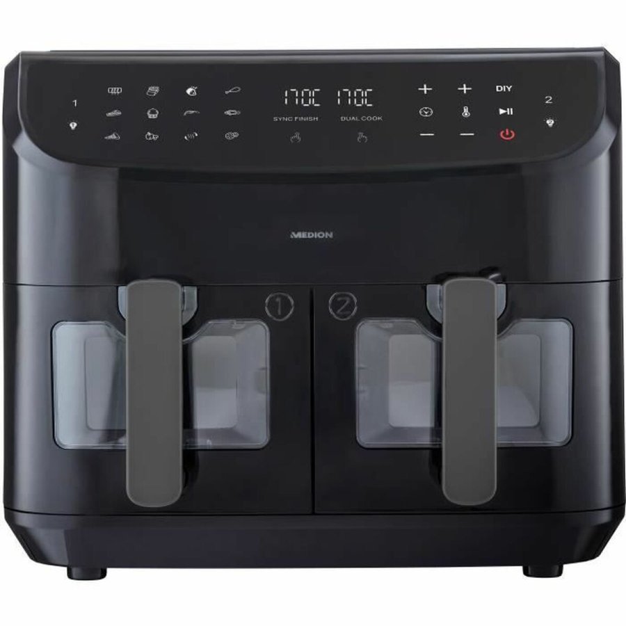 Varmluftsfrituregryde Medion LIFE P20 Sort 2600 W 8,7 l #1