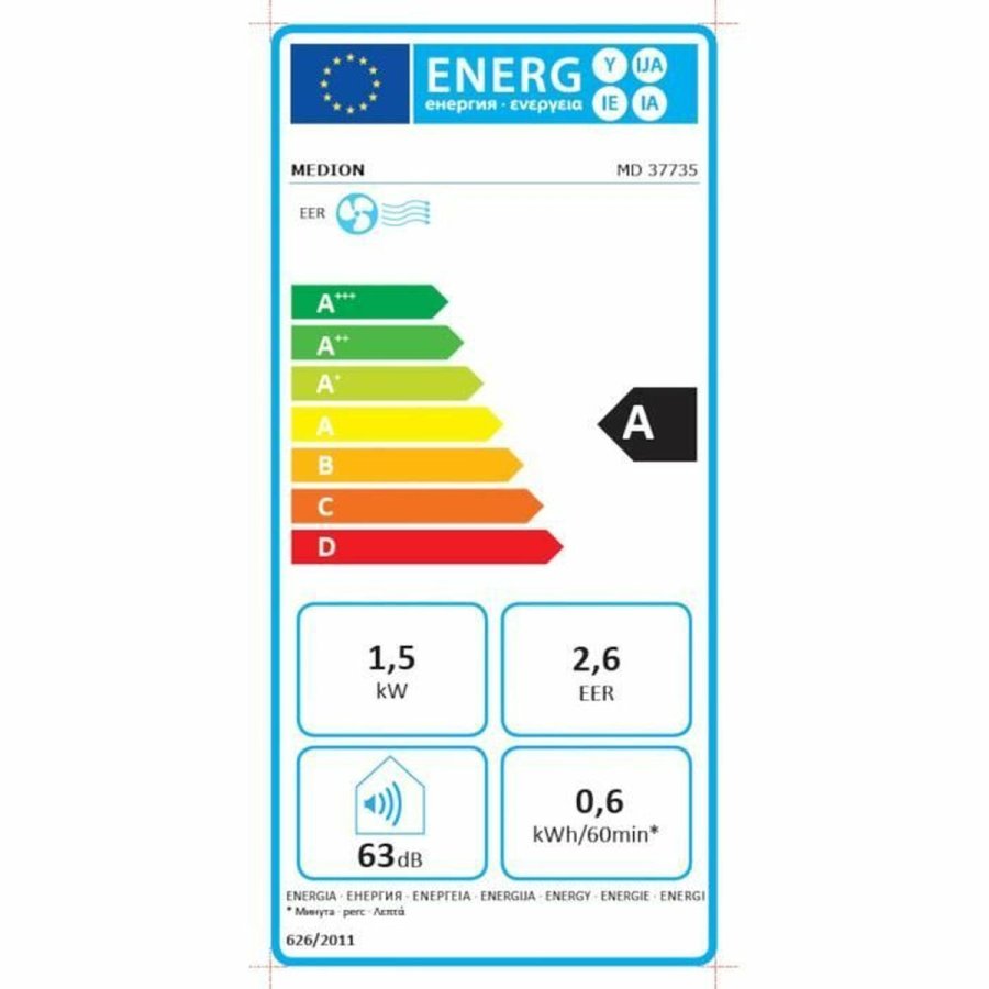 Brbart klimaanlg Medion Hvid A #4