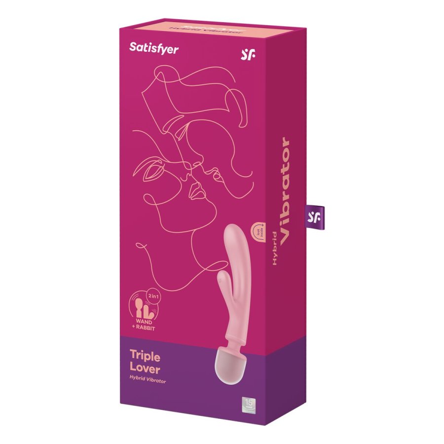 Dual Stimulation Vibe Satisfyer Triple Lover Pink #7