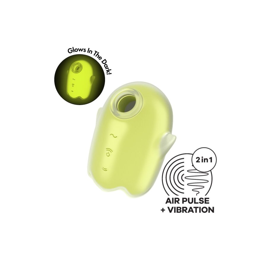 Klitoris sugestimulator Satisfyer Glowing Ghost Gul #9