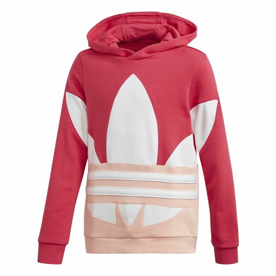 Sweatshirt til Brn Adidas Trefoil Koral #1