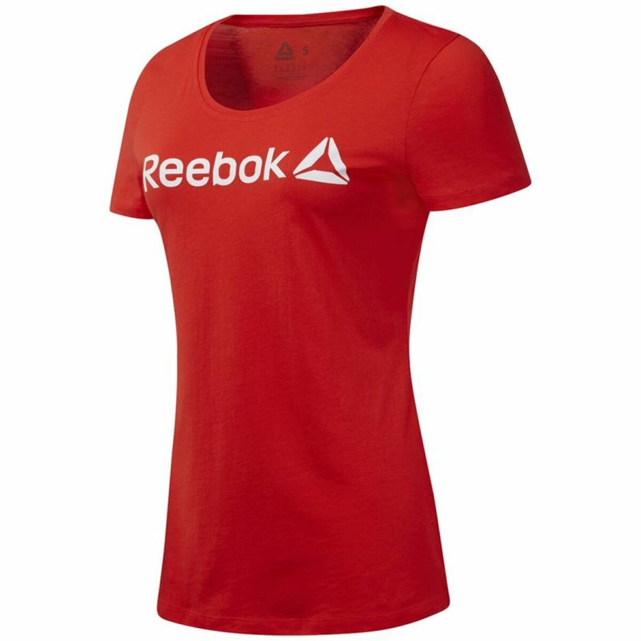 Kortrmet T-shirt til Kvinder Reebok Scoop Neck Rd #1