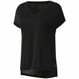 Kortrmet T-shirt til Kvinder Reebok Wor Supremium Detail Sort #1