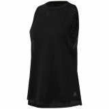T-shirt til Damer uden rmer Reebok Burnout Sort #1