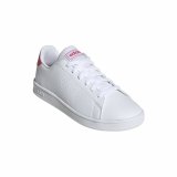 L�besko til b�rn Adidas Advantage Pige Hvid #4
