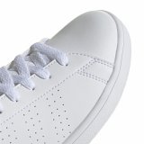 L�besko til b�rn Adidas Advantage Pige Hvid #6