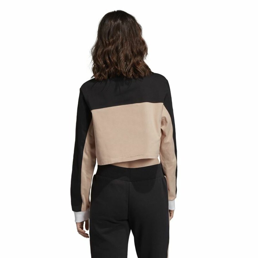 Kortrmet Polotrje til Kvinder Adidas Originals Cropped Dame Sort #6