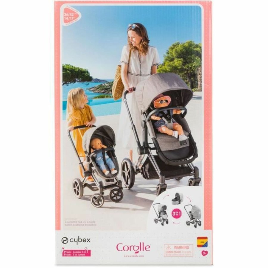 Lille Barnevogn til Dukker Corolle Cybex 3 in1 Pram (62 x 70 x 40,5 cm) #2