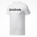 Kortrmet T-shirt til Mnd Reebok Graphic Series Linear Logo Hvid 2XL #1