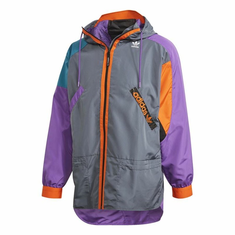 Sport Jakke til M�nd Adidas Originals Karkaj M�rkegr� #1