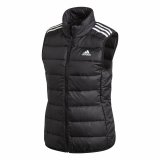 Sportsjakke til damer Adidas Ess Down Hvid Sort Vest #1